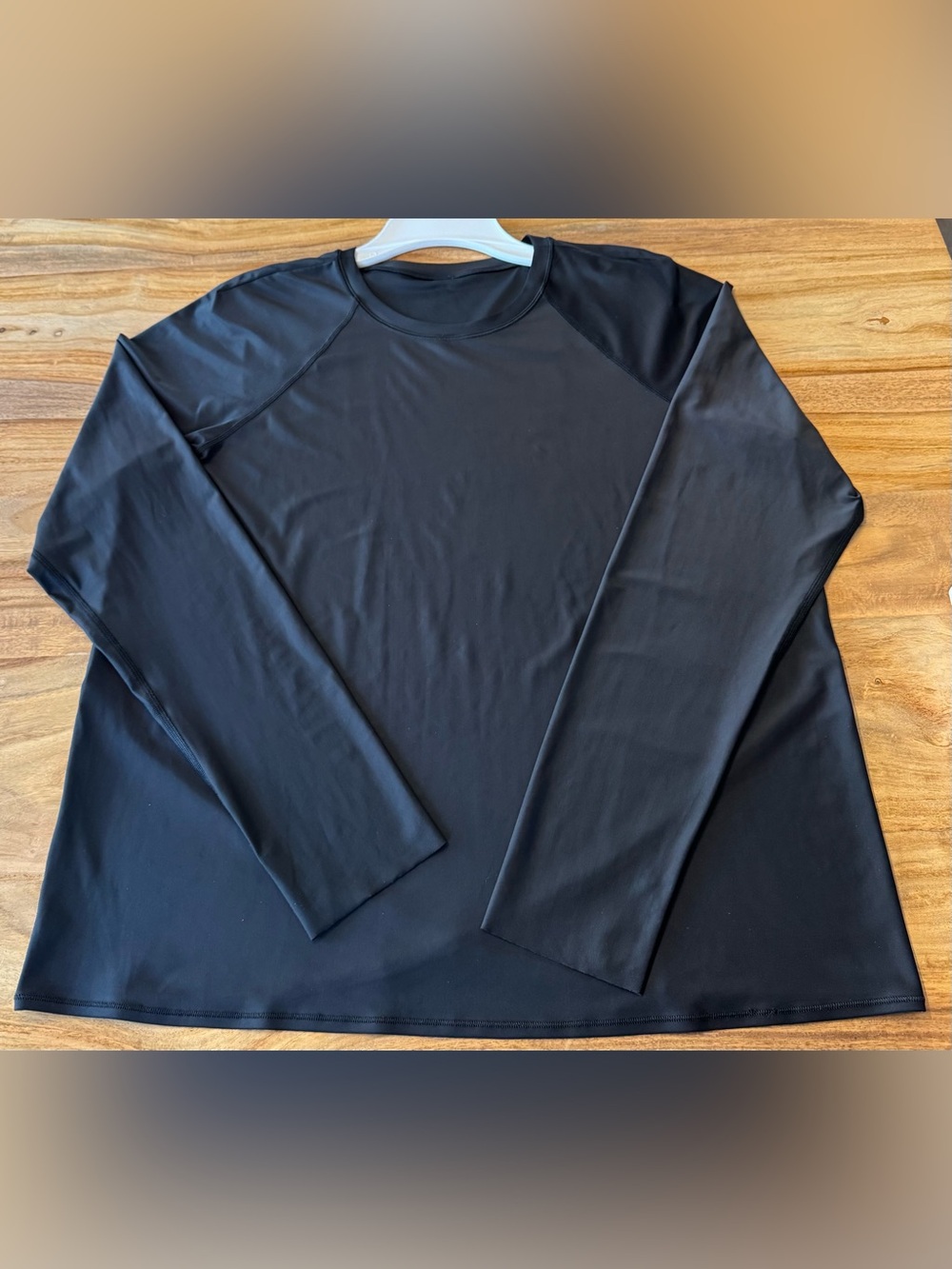Lululemon Waterside Relaxed UVP Long Sleeve Shirt Black Plus Size 16 18 NWOT